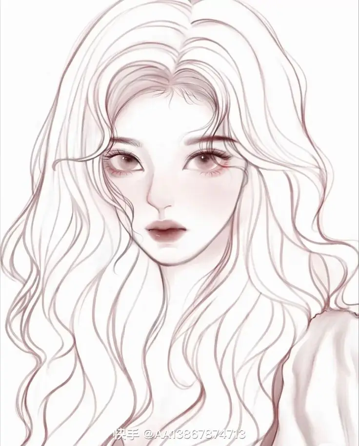 Cô Gái Vẽ Anime Đơn Giản: Nghệ Thuật Vẽ Chân Dung 26