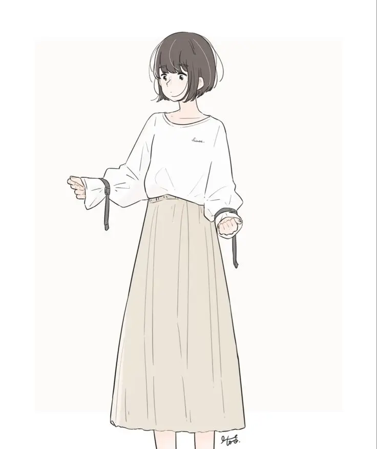 Cô Gái Vẽ Anime Đơn Giản: Nghệ Thuật Vẽ Chân Dung 47