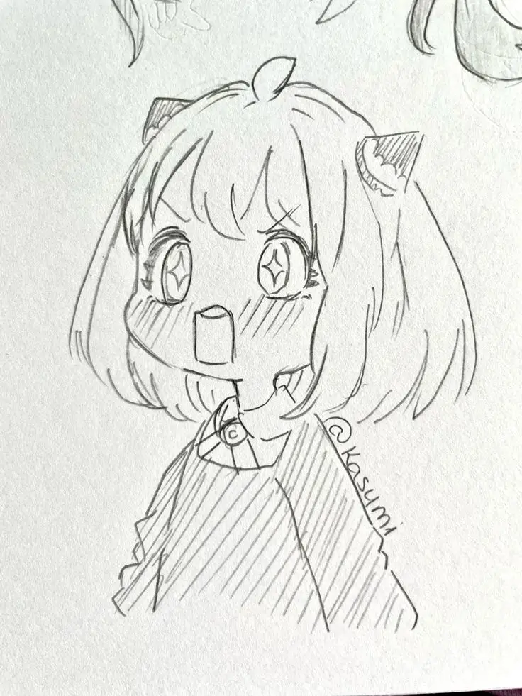 Cô Gái Vẽ Anime Đơn Giản: Nghệ Thuật Vẽ Chân Dung 49