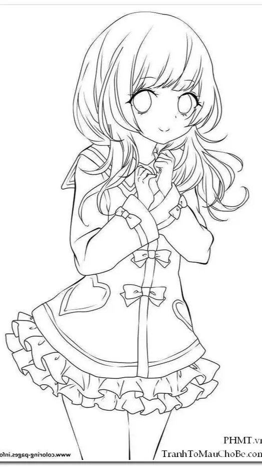 Coloring Pages Búp Bê Giấy Tô Màu Thú Vị 14