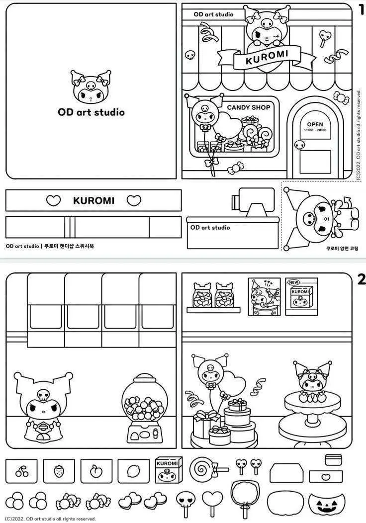 Coloring Pages Búp Bê Giấy Tô Màu Thú Vị 32