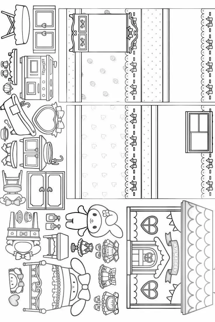Coloring Pages Búp Bê Giấy Tô Màu Thú Vị 51