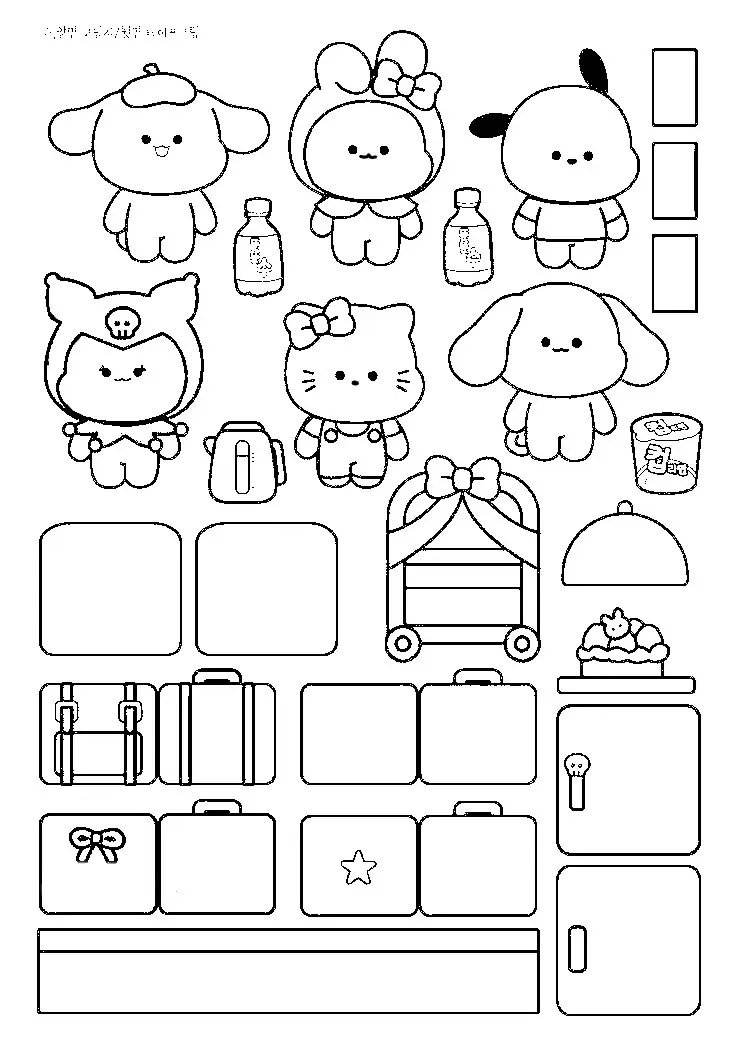 Coloring Pages Búp Bê Giấy Tô Màu Thú Vị 62