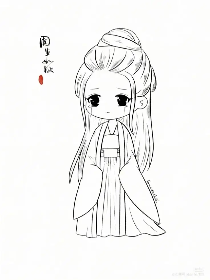 Tranh Tô Màu Anime Cổ Trang: Bộ Sưu Tập 100 Hình Ảnh Đặc Biệt 28