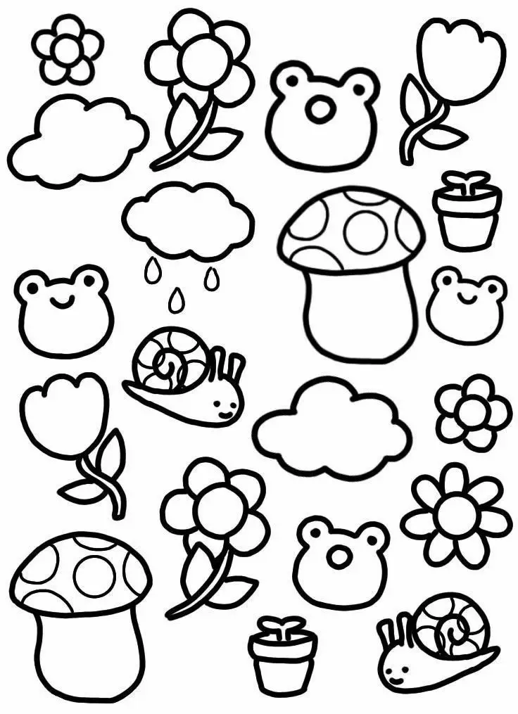 Doodle Tô Màu Sticker Cute Vui Nhộn 50
