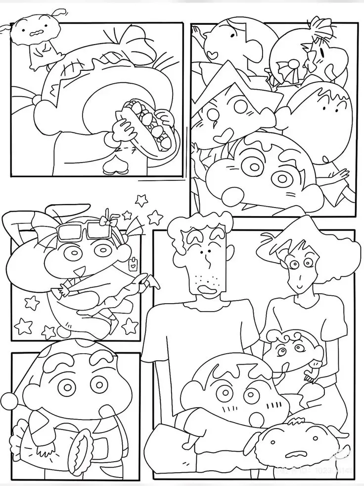 Doodle Tô Màu Sticker Cute Vui Nhộn 54