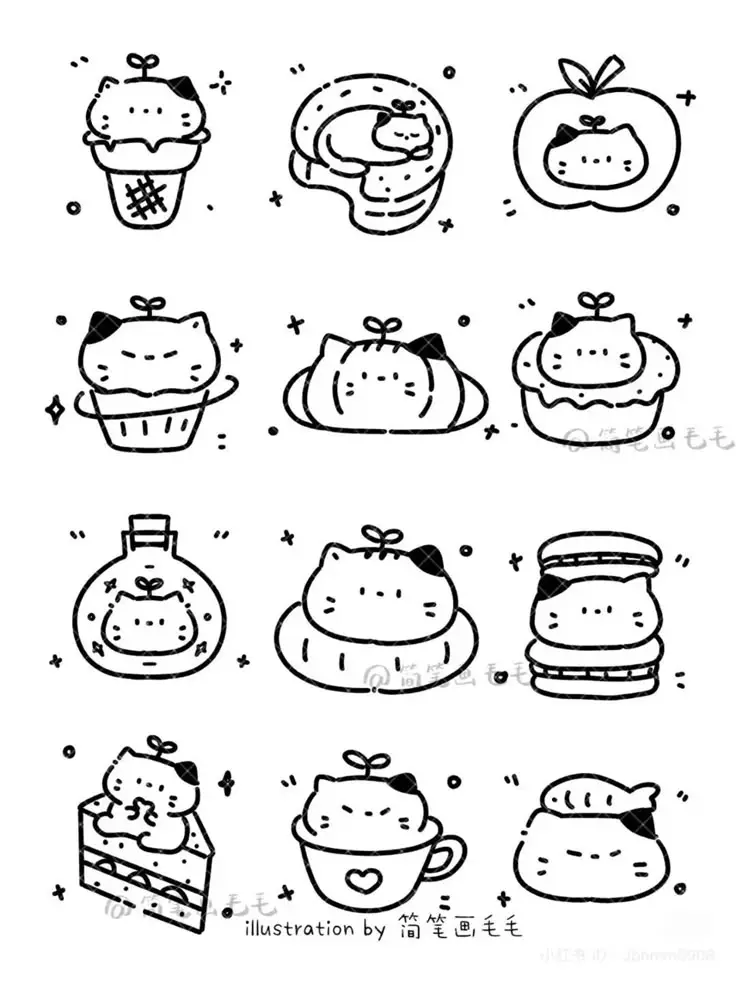 Doodle Tô Màu Sticker Cute Vui Nhộn 60