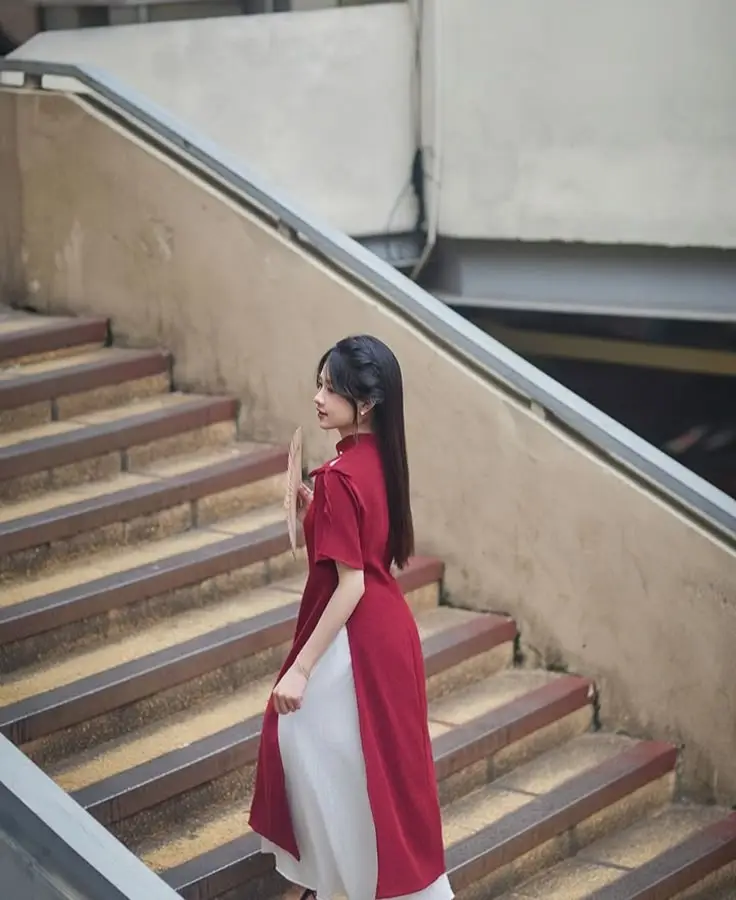 Top Ảnh gái xinh mặc áo dài duyên dáng nhất 8