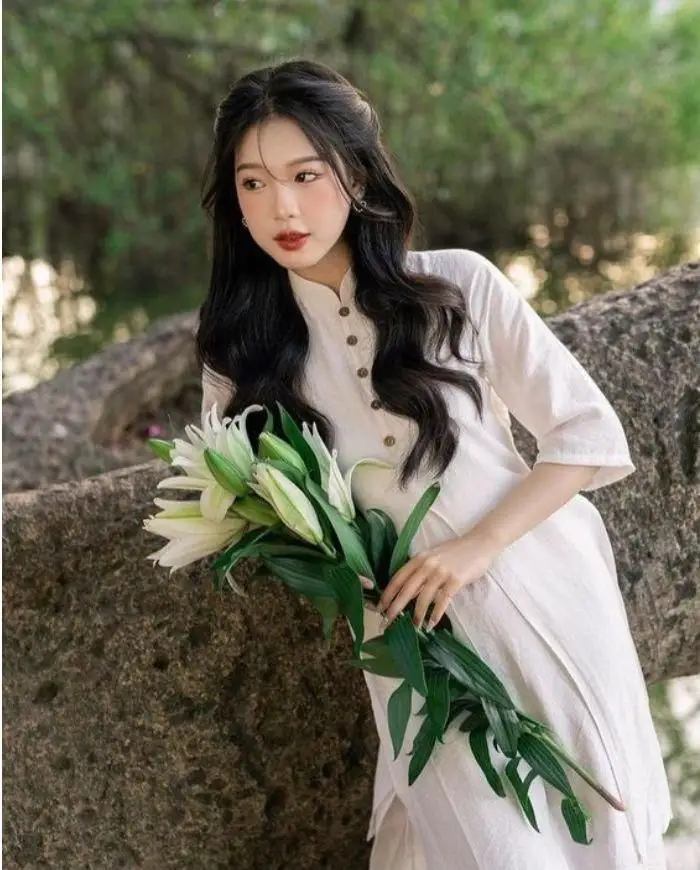 Top Ảnh gái xinh mặc áo dài duyên dáng nhất 19