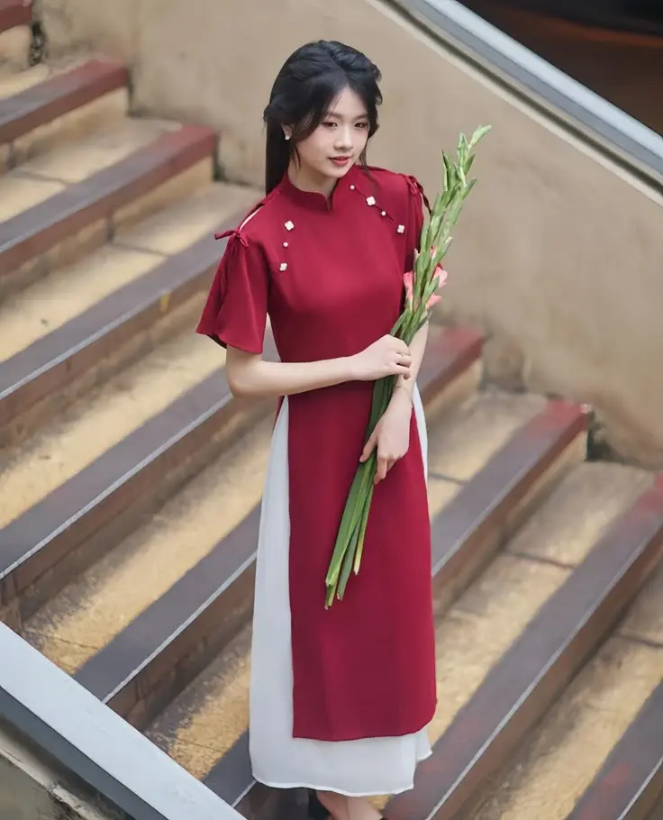 Top Ảnh gái xinh mặc áo dài duyên dáng nhất 25