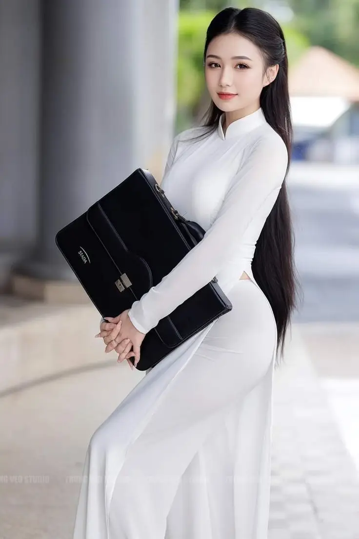 Top Ảnh gái xinh mặc áo dài duyên dáng nhất 33