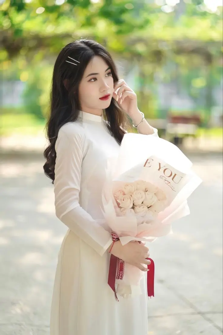 Top Ảnh gái xinh mặc áo dài duyên dáng nhất 44