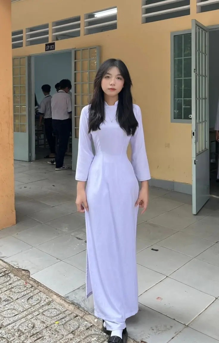 Top Ảnh gái xinh mặc áo dài duyên dáng nhất 45