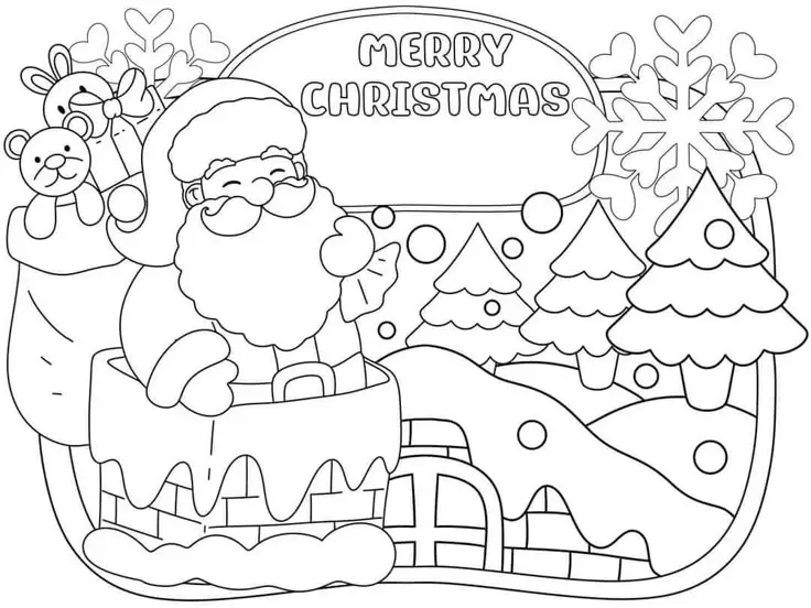 Giáng Sinh Tranh Tô Màu Noel - Không Khí Vui Tươi 5