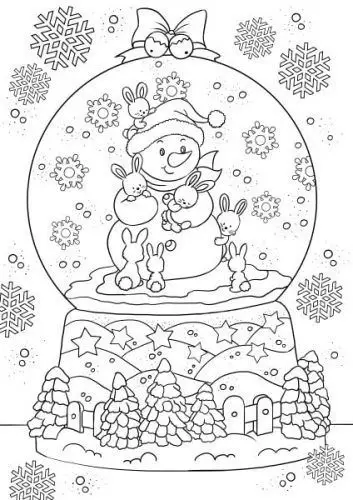 Giáng Sinh Tranh Tô Màu Noel - Không Khí Vui Tươi 14