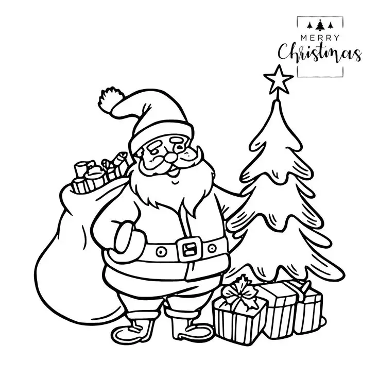 Giáng Sinh Tranh Tô Màu Noel - Không Khí Vui Tươi 34