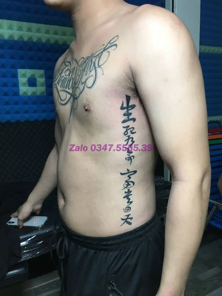 Hình Xăm Chữ Tàu Giàu Sang 11