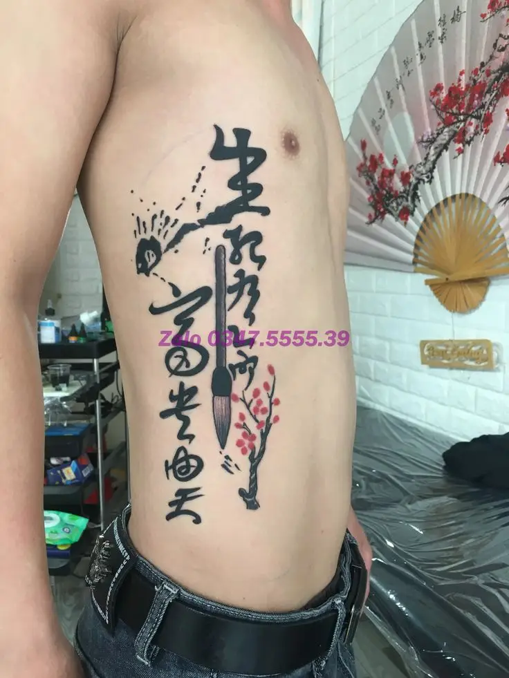 Hình Xăm Chữ Tàu Giàu Sang 14