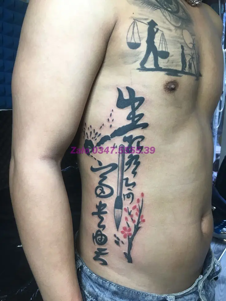 Hình Xăm Chữ Tàu Giàu Sang 19