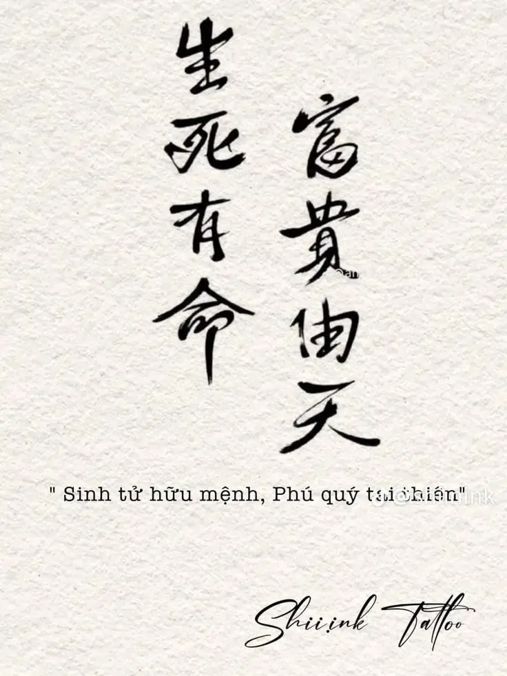 Hình Xăm Chữ Tàu Giàu Sang 37