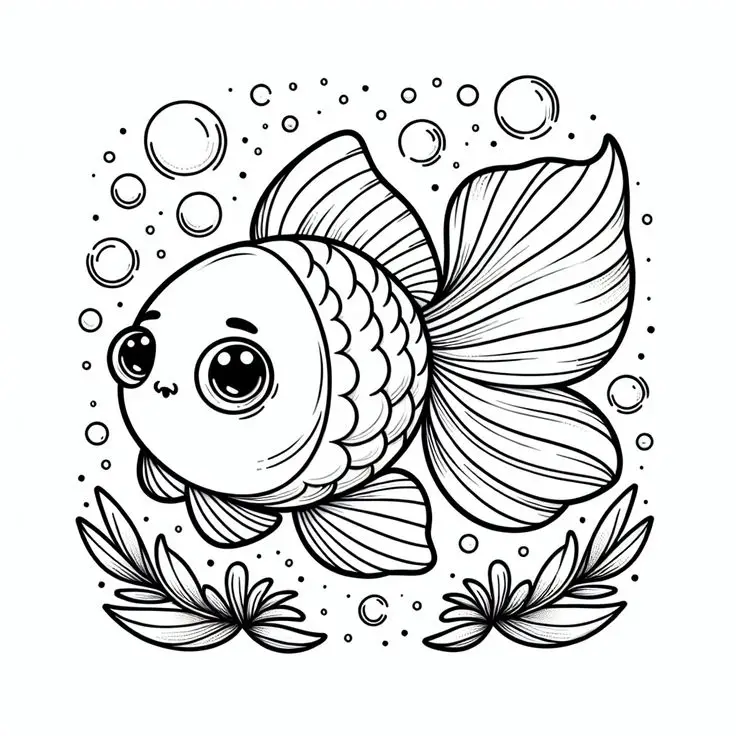 Hình Ảnh Con Cá Tô Màu: 50 Hình Ảnh Đáng Yêu 1