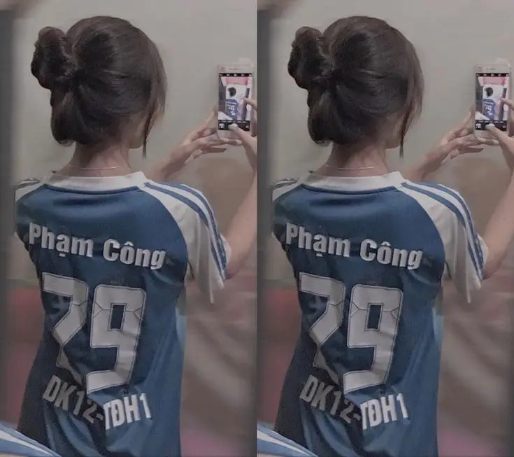 Hình Ảnh Con Gái Mặc Áo Bóng Đá Che Mặt - Phong Cách Thể Thao 40