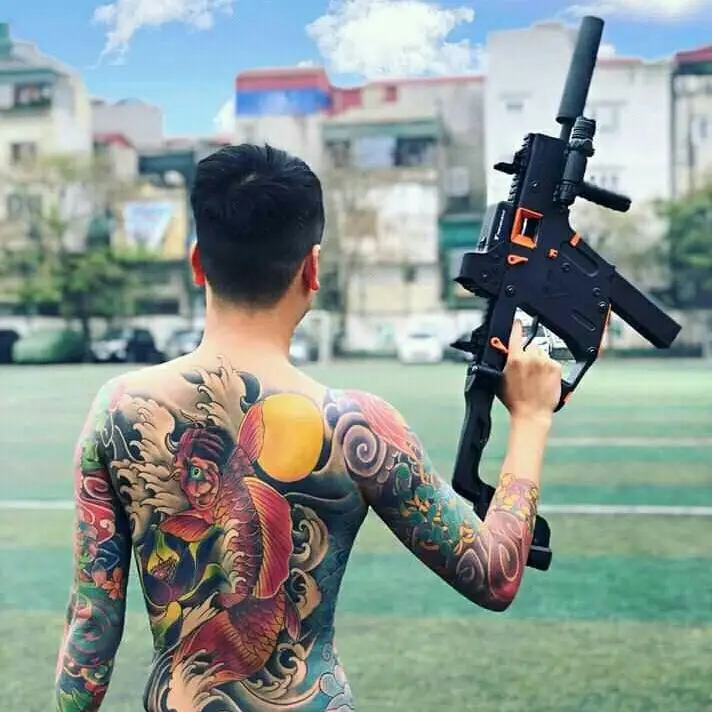 Hình Ảnh Giang Hồ Xăm Trổ Đầy Nghệ Thuật 24