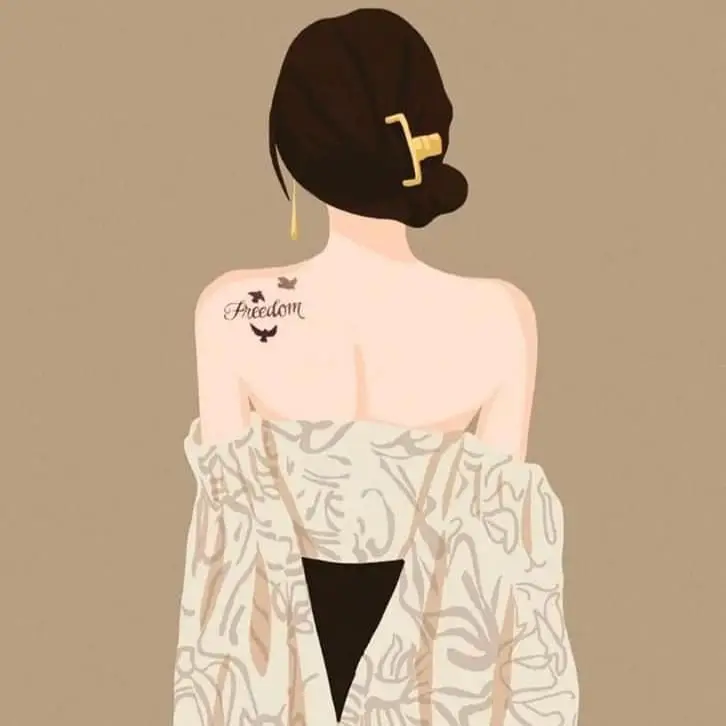 Hình ảnh sau lưng cô gái đầy ý nghĩa 6
