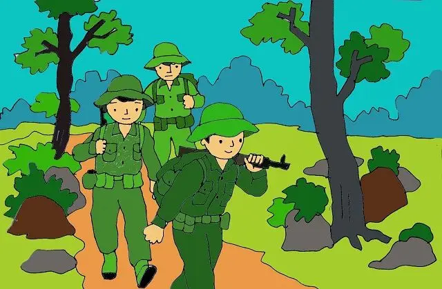 Hình Ảnh Tô Màu Chú Bộ Đội: Khám Phá Tính Anh Hùng Qua 50 Hình Ảnh 14