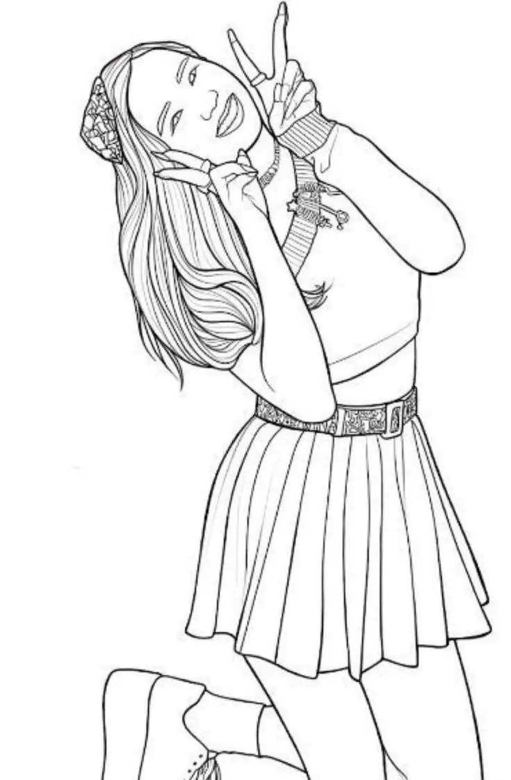 Hình Blackpink Chưa Tô Màu Dành Cho Fan 10