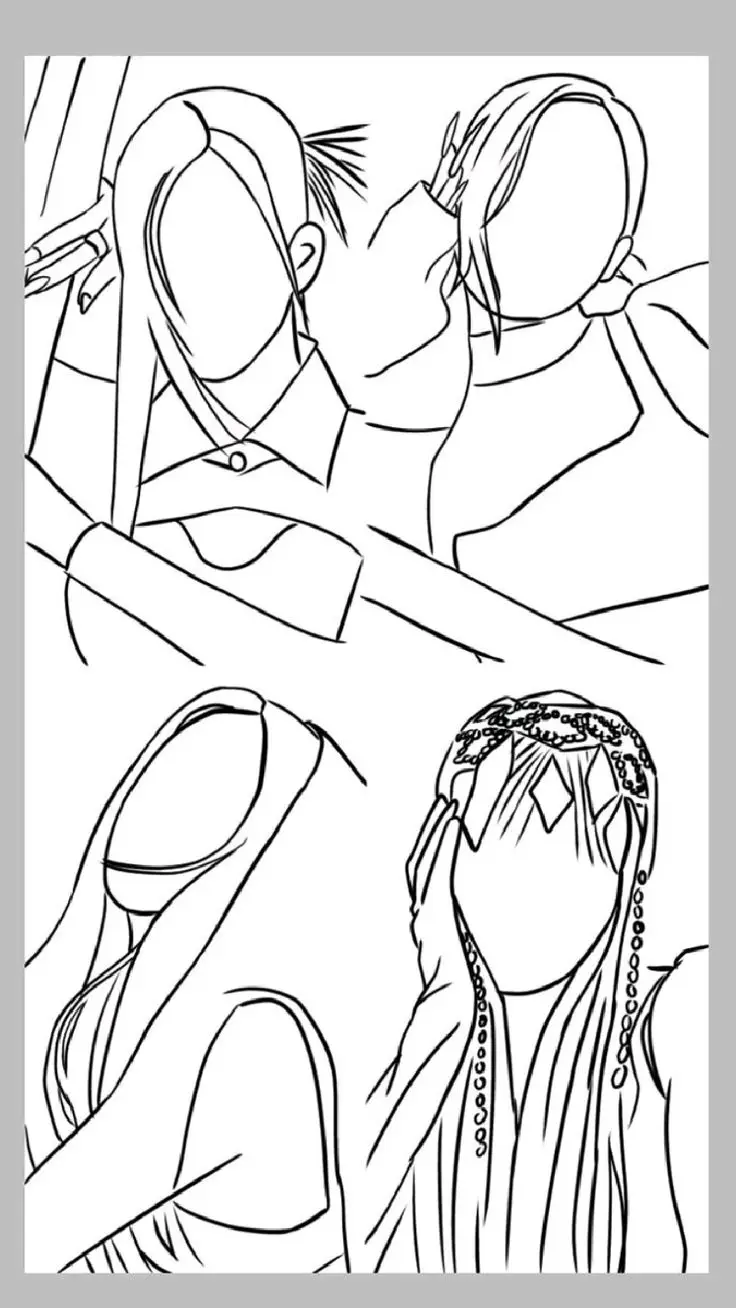 Hình Blackpink Chưa Tô Màu Dành Cho Fan 19