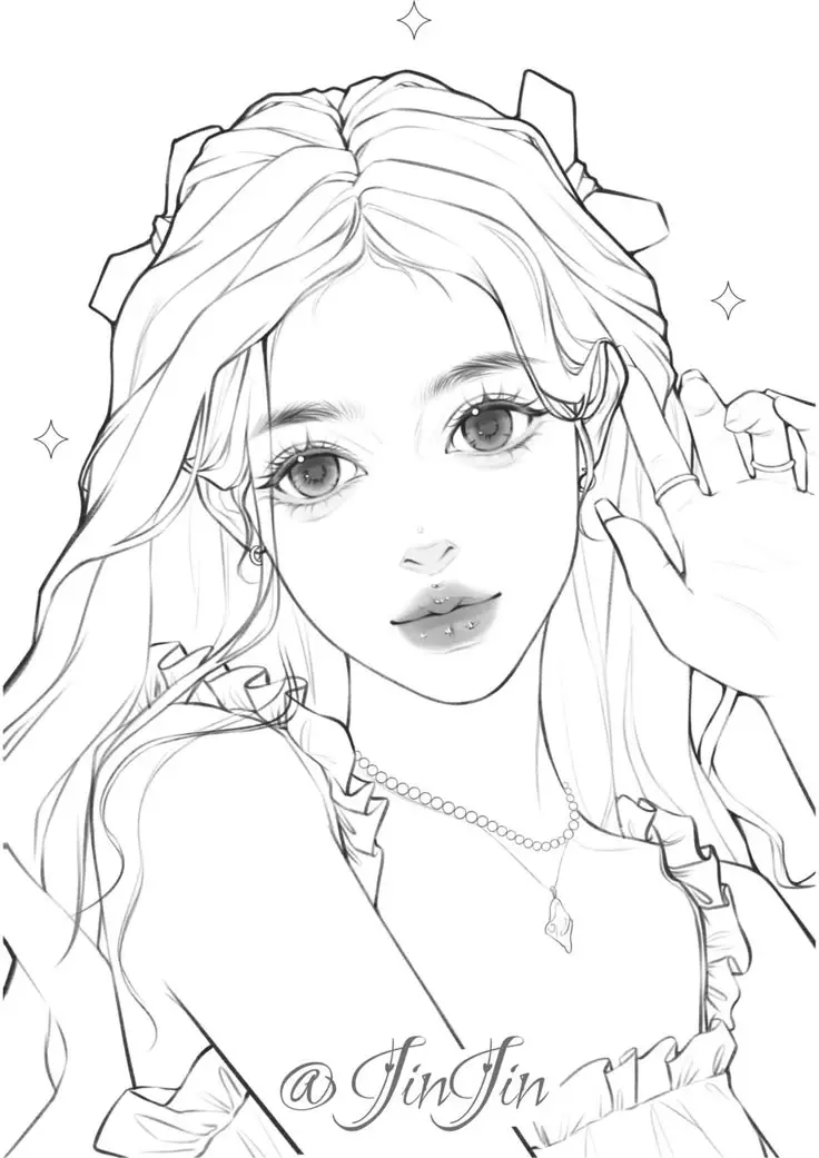 Hình Blackpink Chưa Tô Màu Dành Cho Fan 26