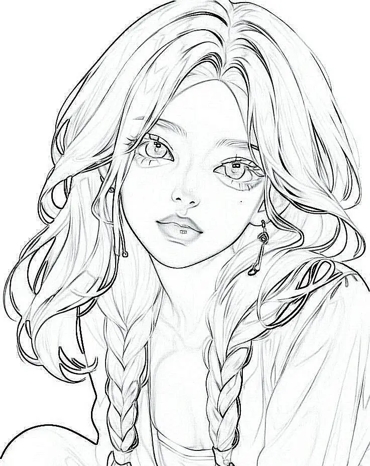 Hình Blackpink Chưa Tô Màu Dành Cho Fan 27