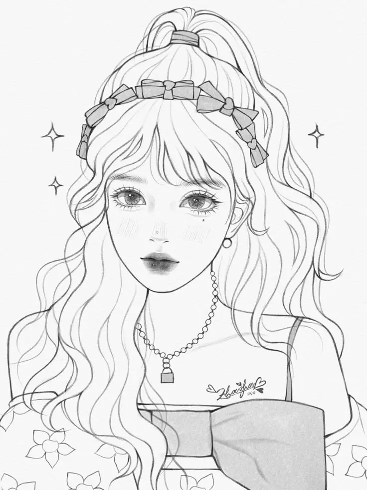 Hình Blackpink Chưa Tô Màu Dành Cho Fan 31