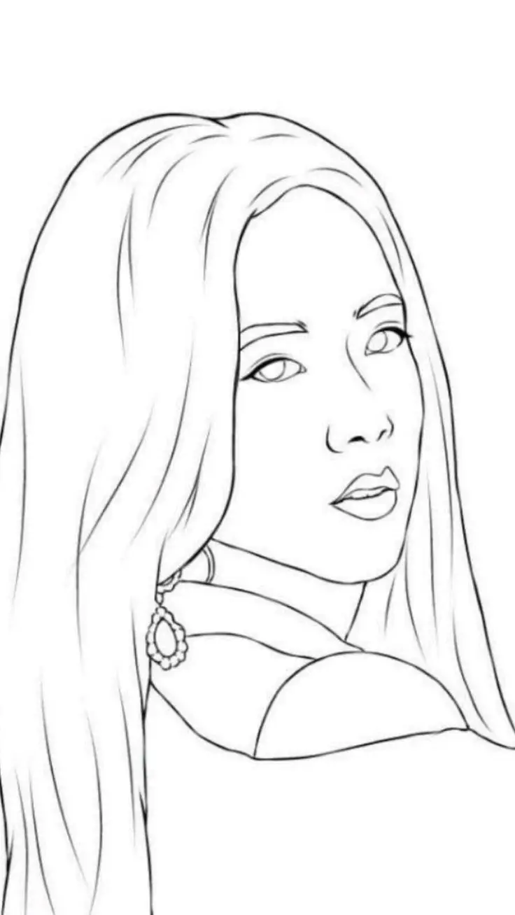 Hình Blackpink Chưa Tô Màu Dành Cho Fan 38