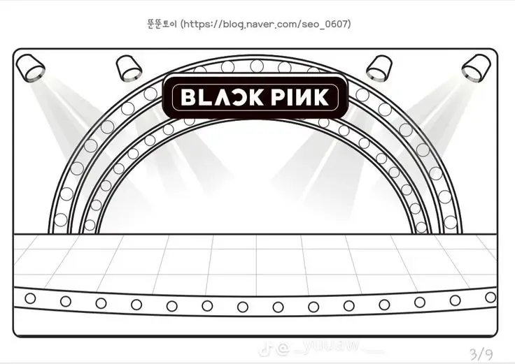 Hình Blackpink Chưa Tô Màu Dành Cho Fan 53
