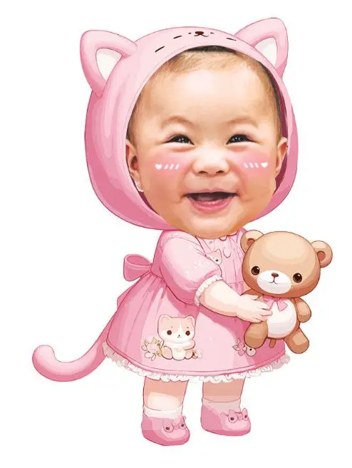 Hình Chibi Ghép Mặt Cho Bé Gái: 50 Ảnh Dễ Thương 13