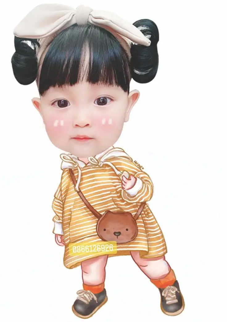 Hình Chibi Ghép Mặt Cho Bé Gái: 50 Ảnh Dễ Thương 18