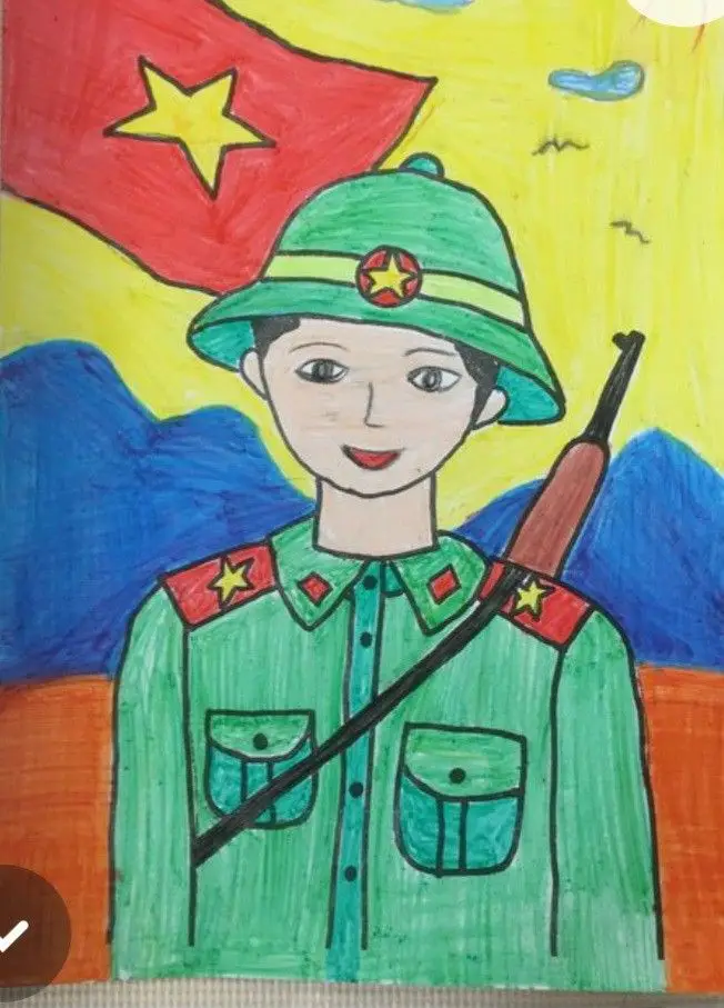 Hình Chú Bộ Đội Tô Màu - Tải Hình Ảnh Miễn Phí 47