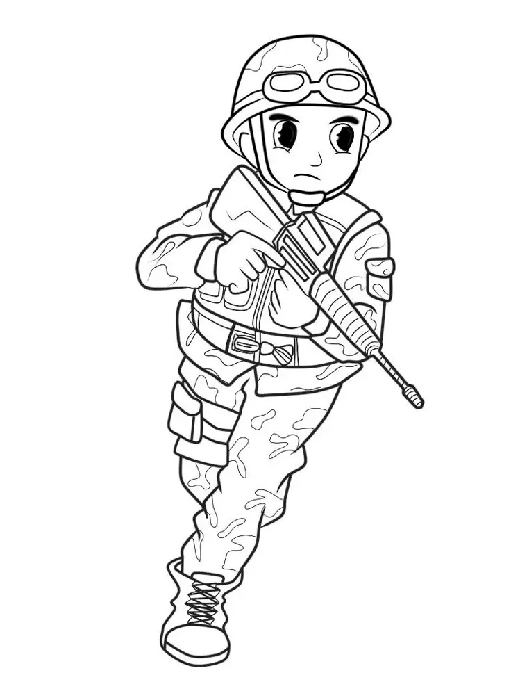 Hình Chú Bộ Đội Tô Màu - Tải Hình Ảnh Miễn Phí 63