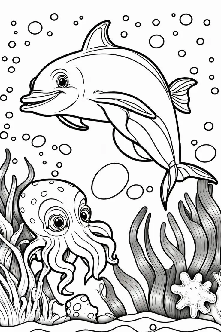 Hình con cá tô màu: 50+ hình ảnh vui nhộn cho trẻ em 10