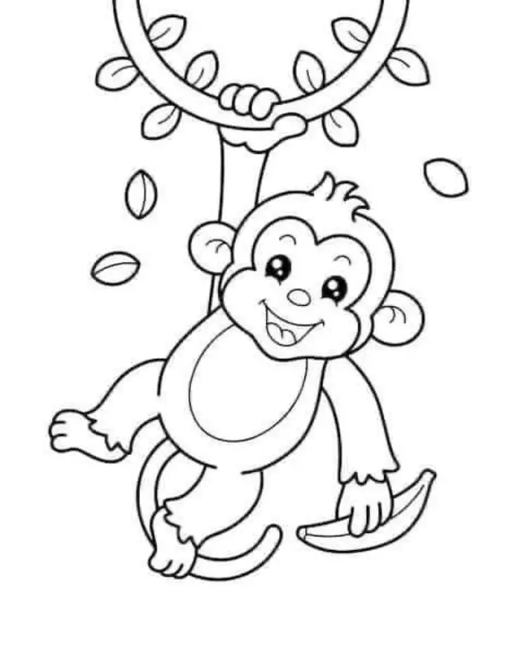 Hình con vật tô màu cho bé thêm vui vẻ 35