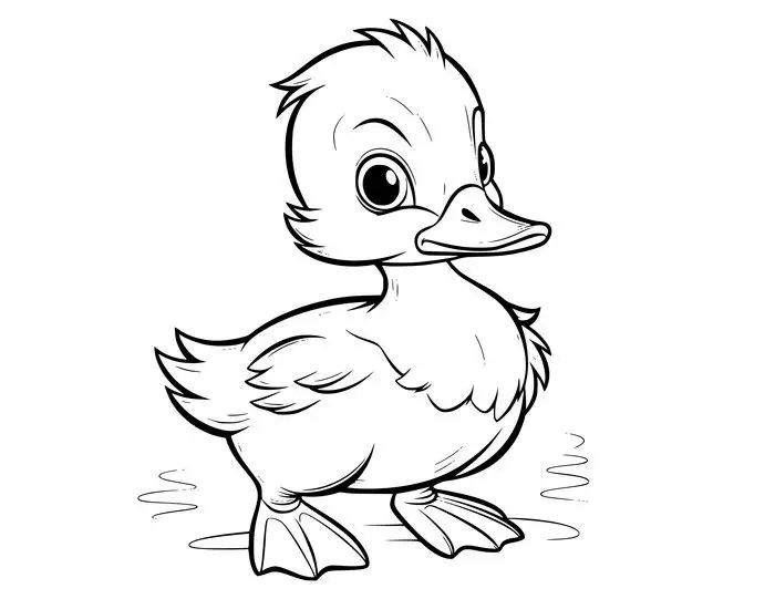 Hình con vật tô màu cho bé thêm vui vẻ 55