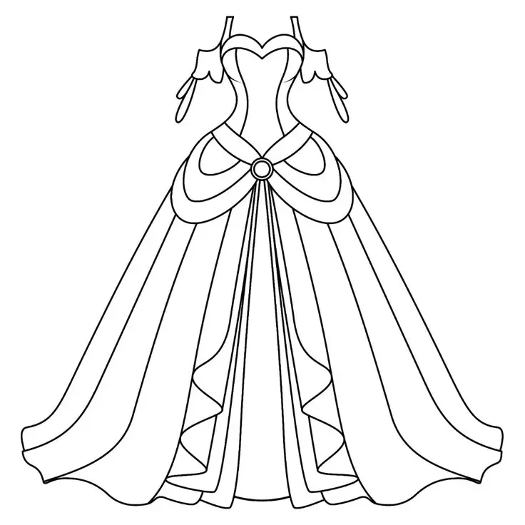 Hình Công Chúa Tô Màu Đáng Yêu Cho Bé 53