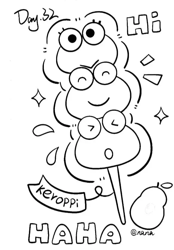 Hình Tô Màu Gấu Dâu Đáng Yêu 13