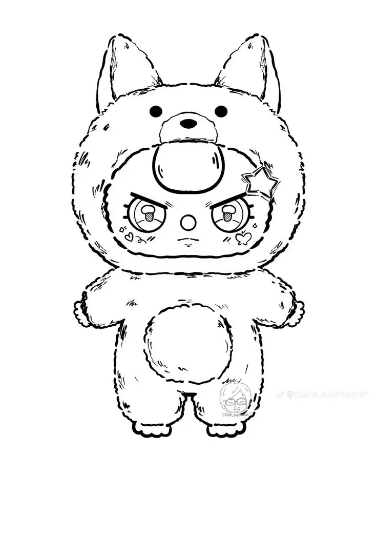 Hình Tô Màu Gấu Dâu Đáng Yêu 28