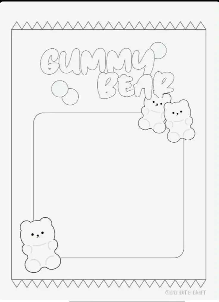 Hình Tô Màu Gấu Dâu Đáng Yêu 33