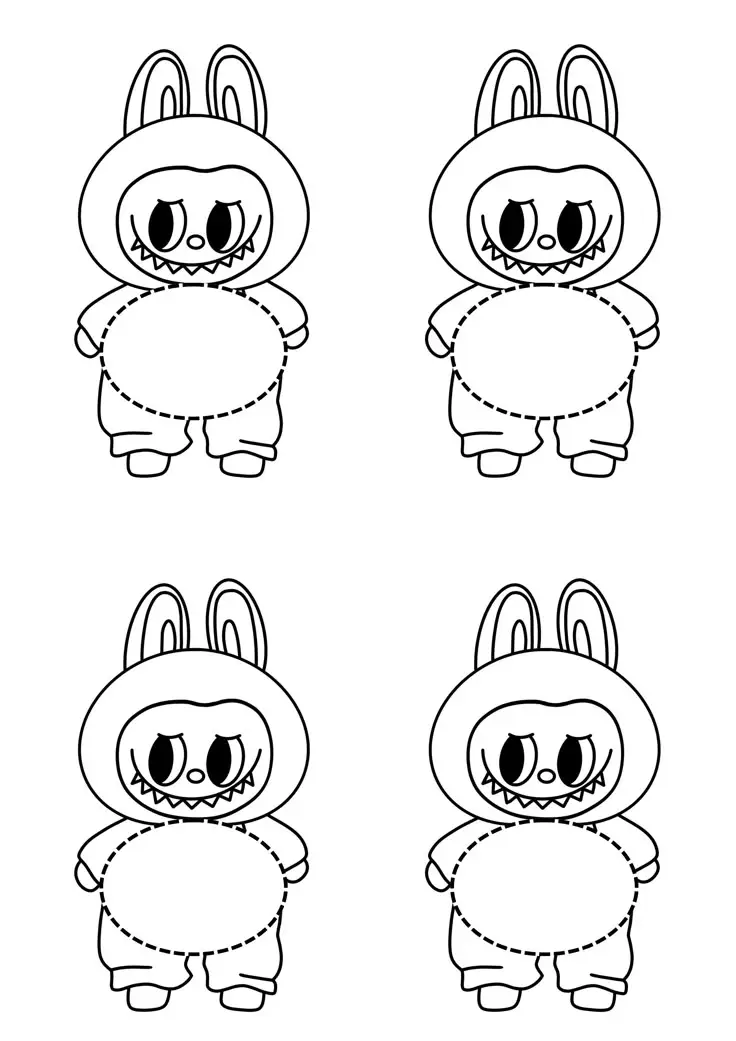 Hình Tô Màu Gấu Dâu Đáng Yêu 64