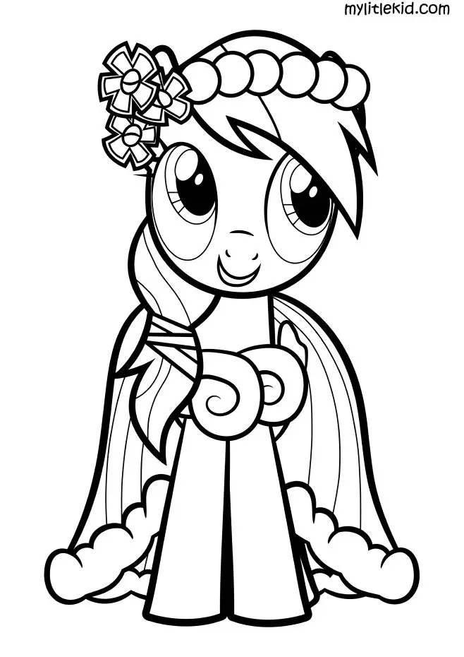 Hình Tô Màu Ngựa Pony - Bộ Sưu Tập Đáng Yêu Cho Trẻ Em 29