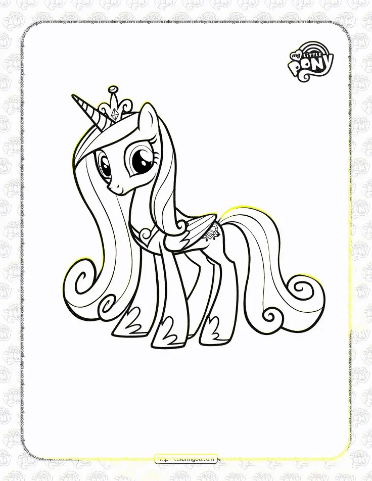 Hình Tô Màu Ngựa Pony - Bộ Sưu Tập Đáng Yêu Cho Trẻ Em 32